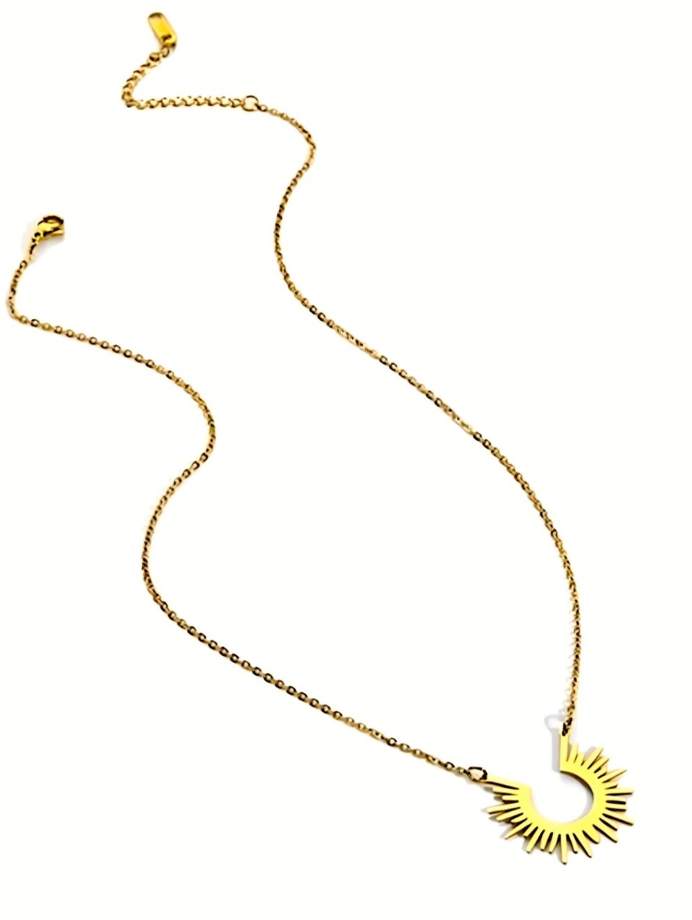 ▪️Gold Plated Sunburst Necklace NWOT